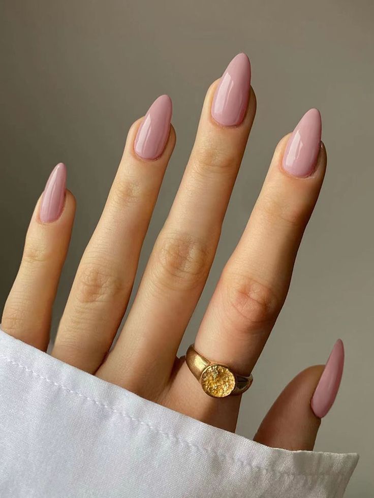 Dusty Pink Long Nail Set