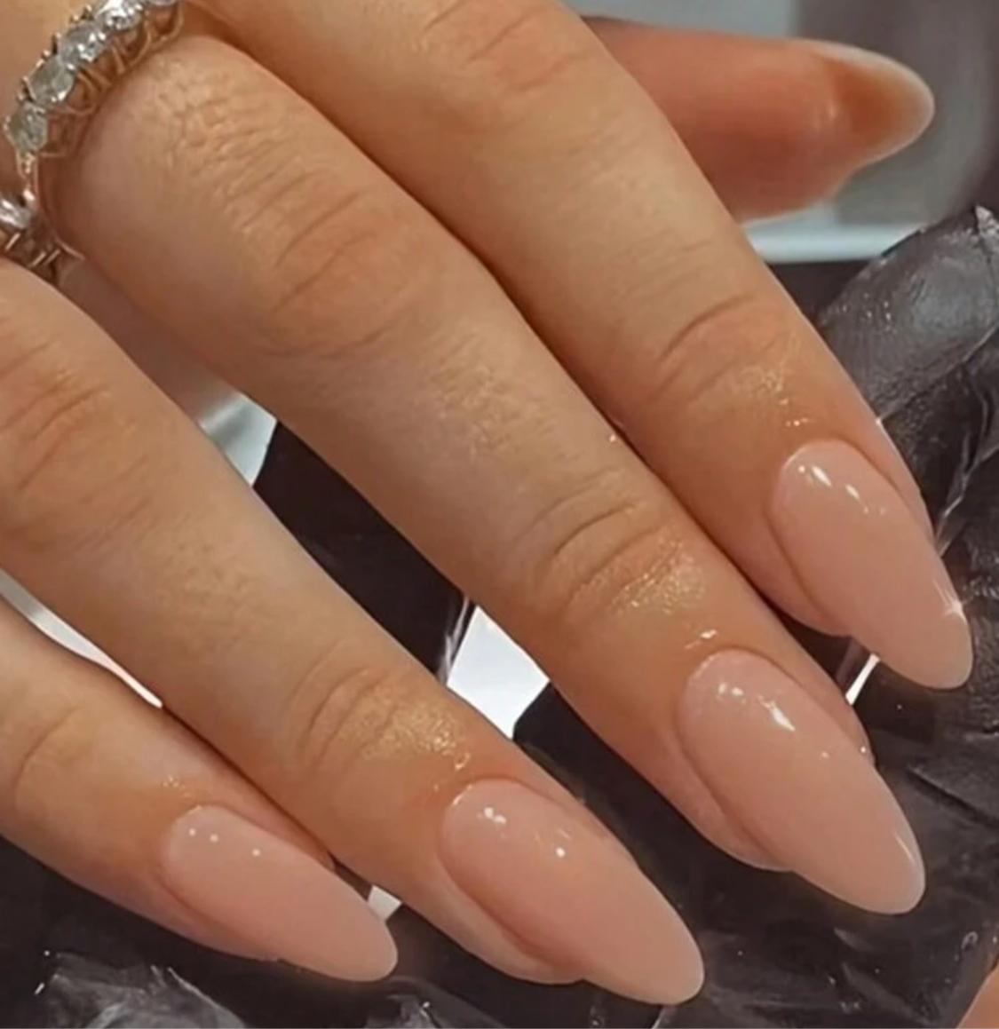 Apricot Long Nail Set