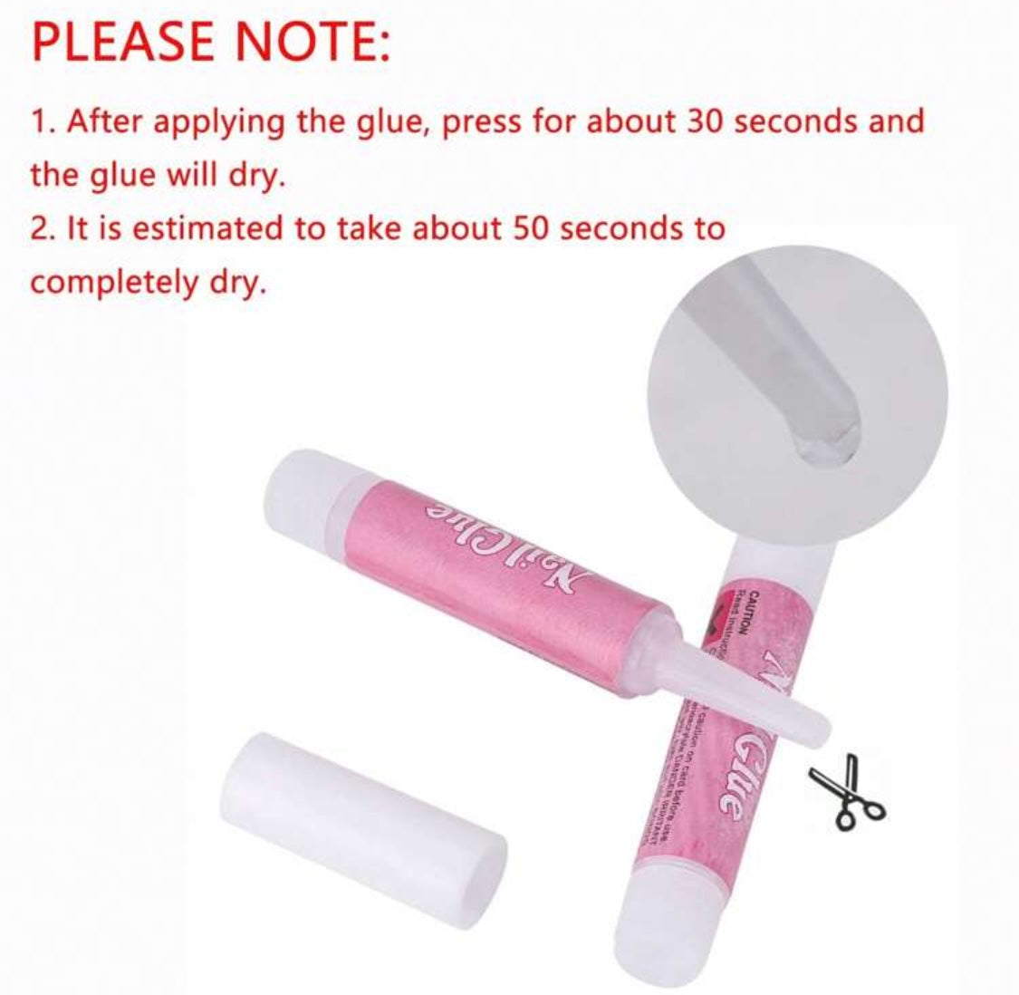 .Nail Glue (2 Bottle 1$)