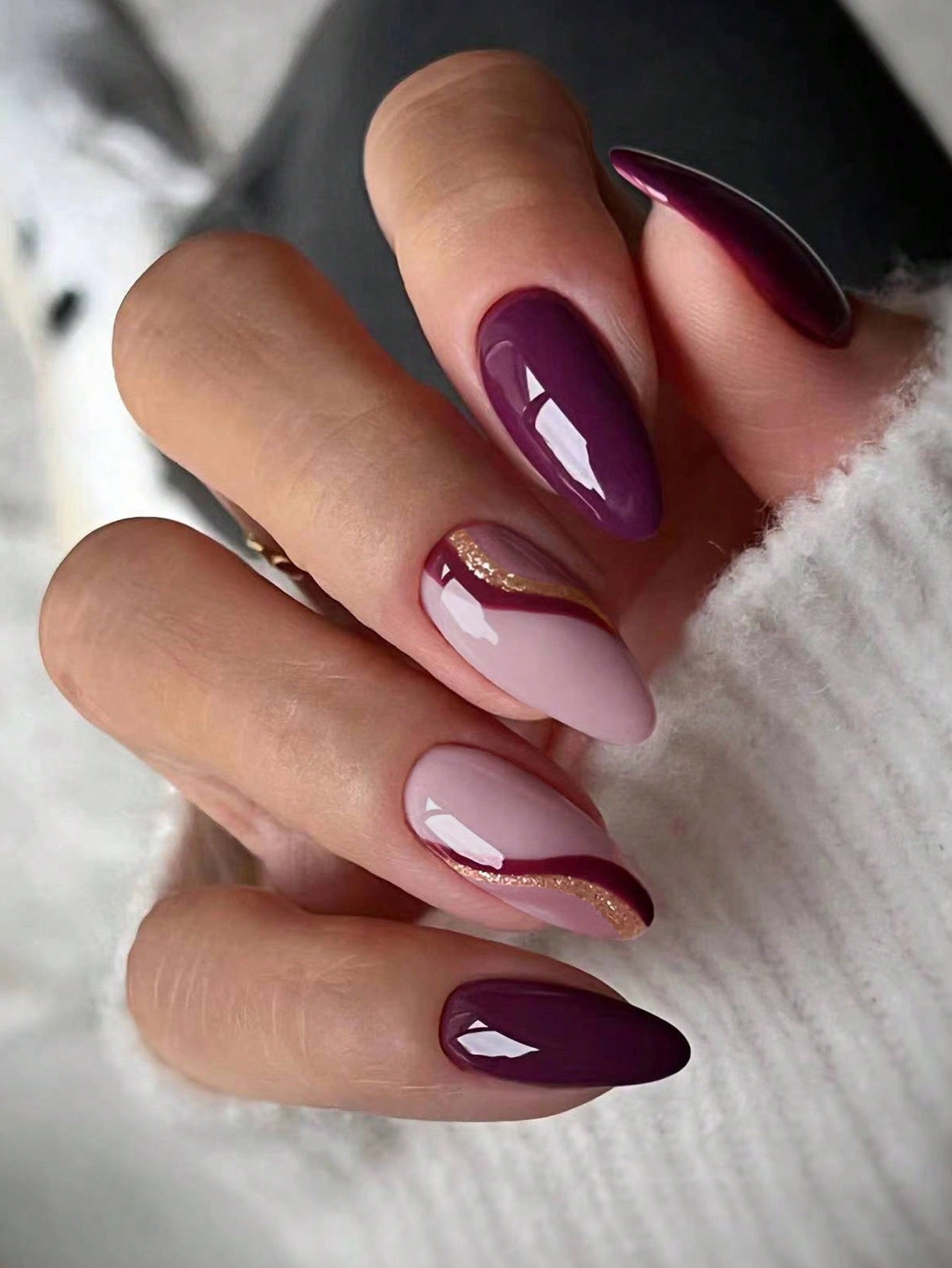 Designed Long Nail Set