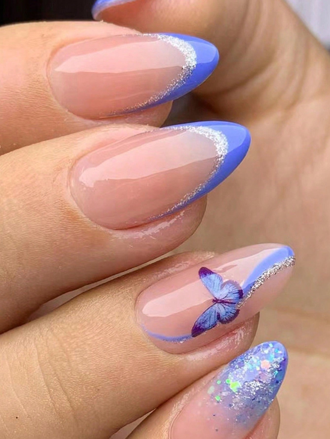 Designed Long Nail Set