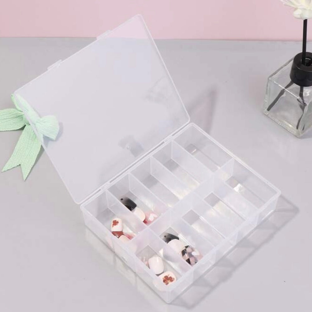 Transparent Nail Storage Box