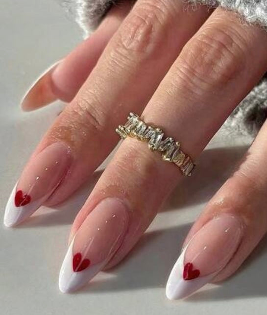 Long Designed French Nail Set