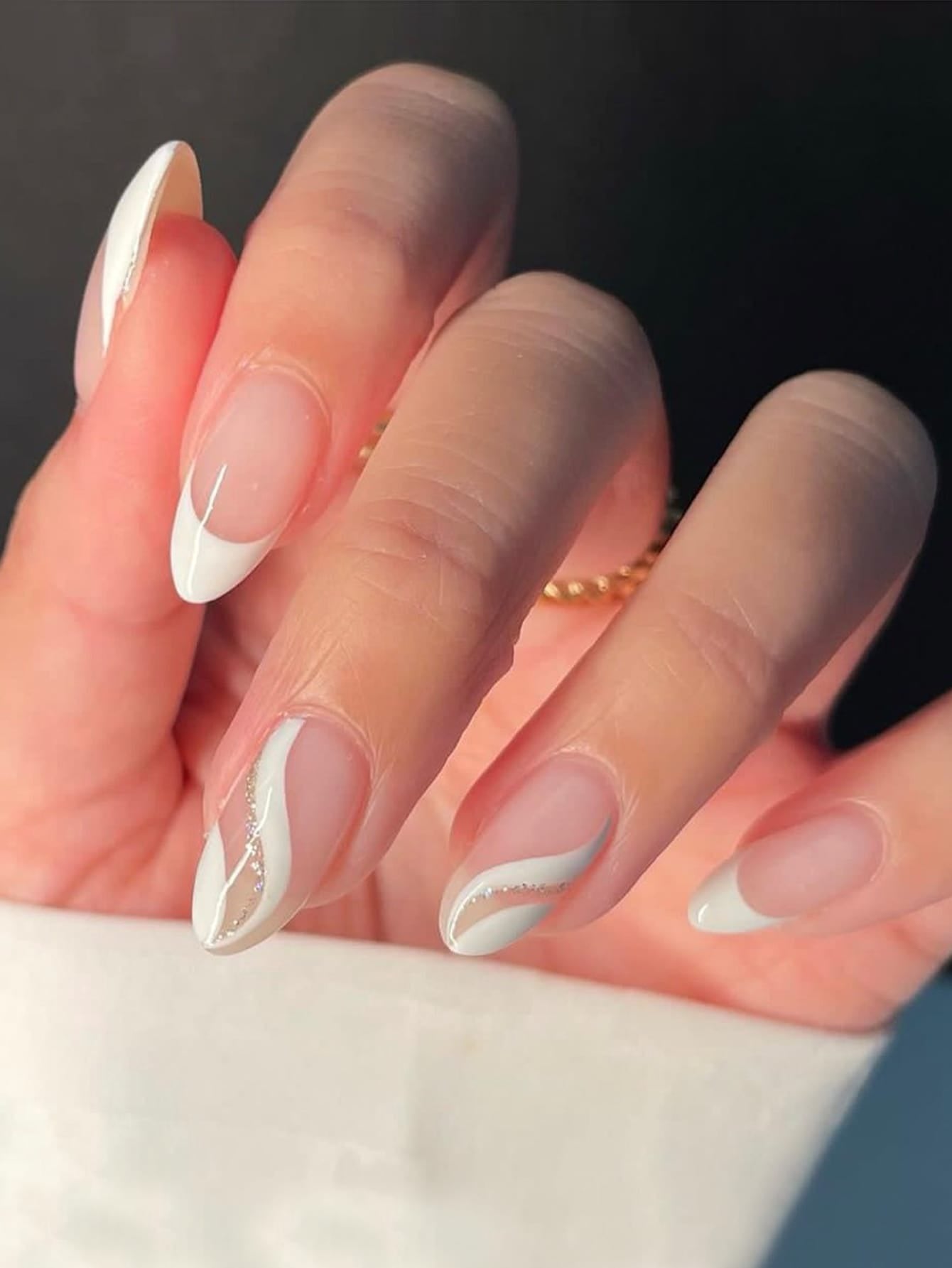 Designed French Nail Set