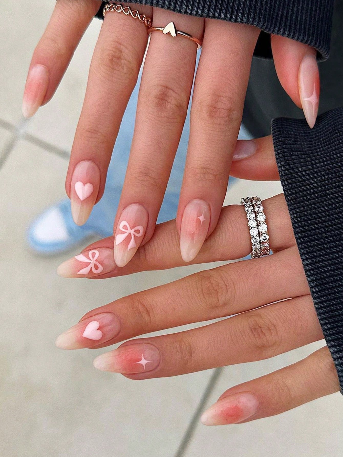 Long Designed Nail Set