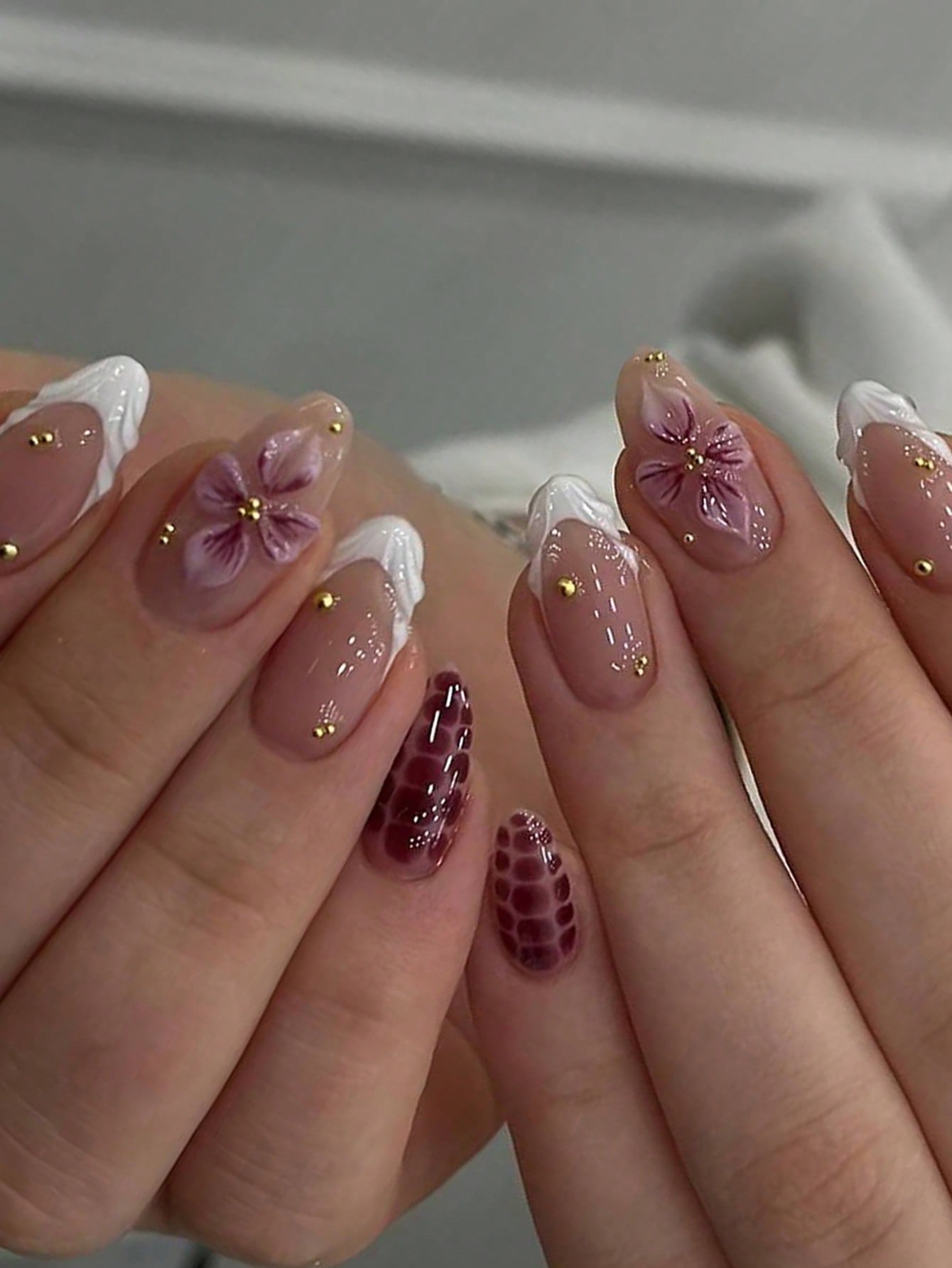 Designed Long 3D Nail Set