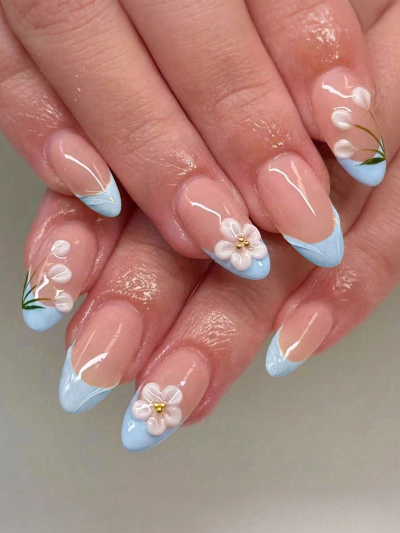 Designed Long 3D Nail Set
