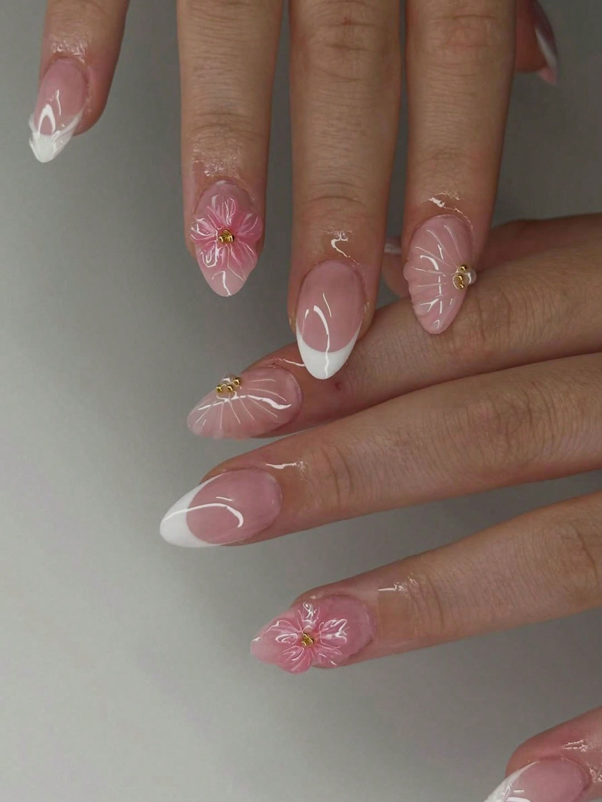 Designed Long 3D Nail Set