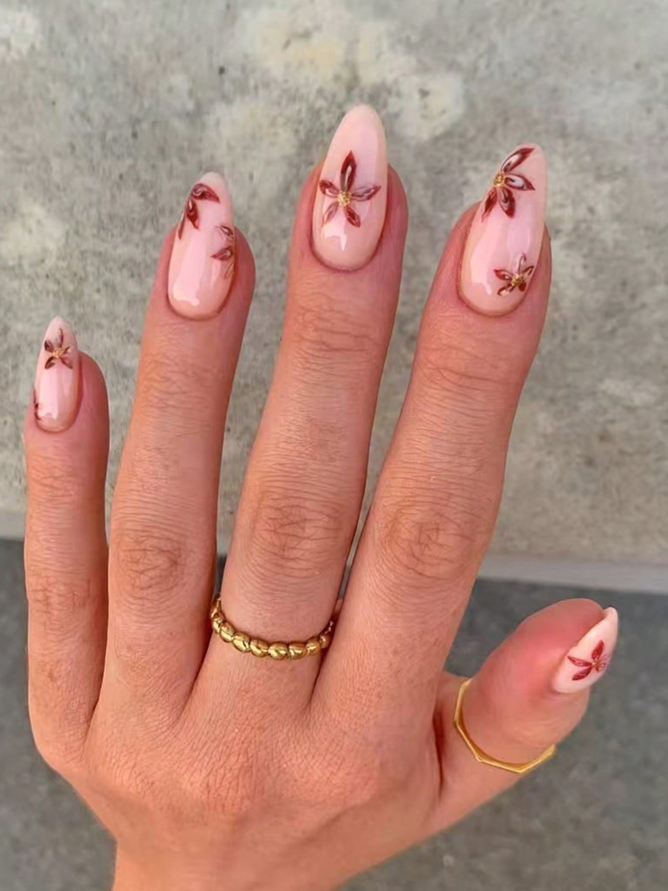 Designed Long Nail Set