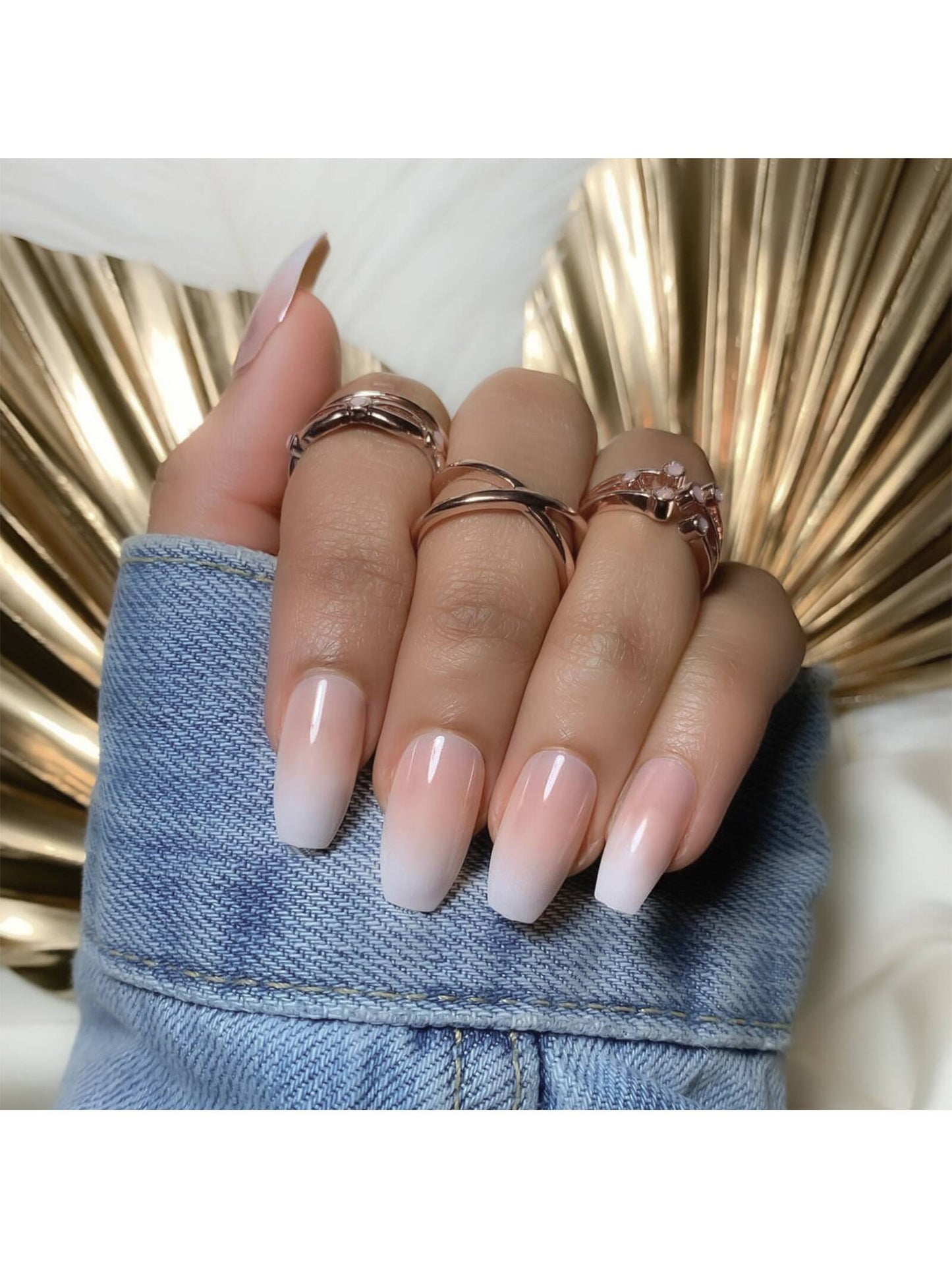 Coffin Ombré Nail Set