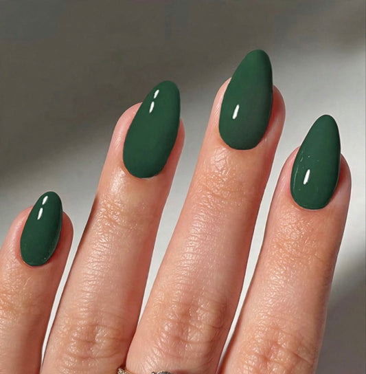 Medium Green Almond Nail Set