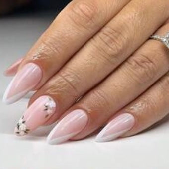 Designed Long French Nail Set