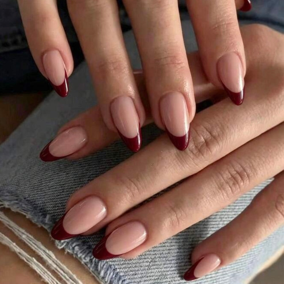 Long French Nail Set