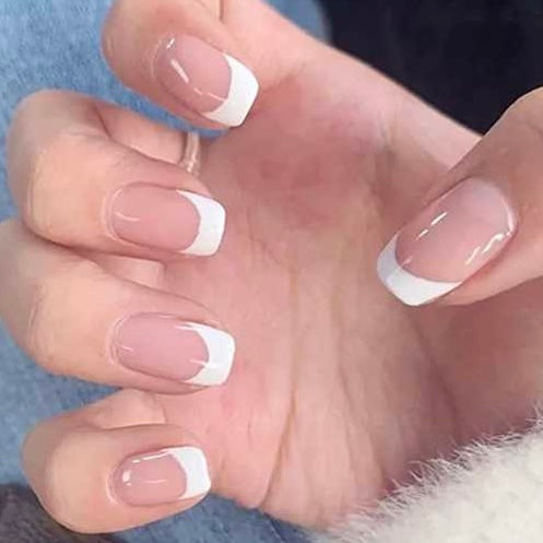 Medium-Short French Nail Set