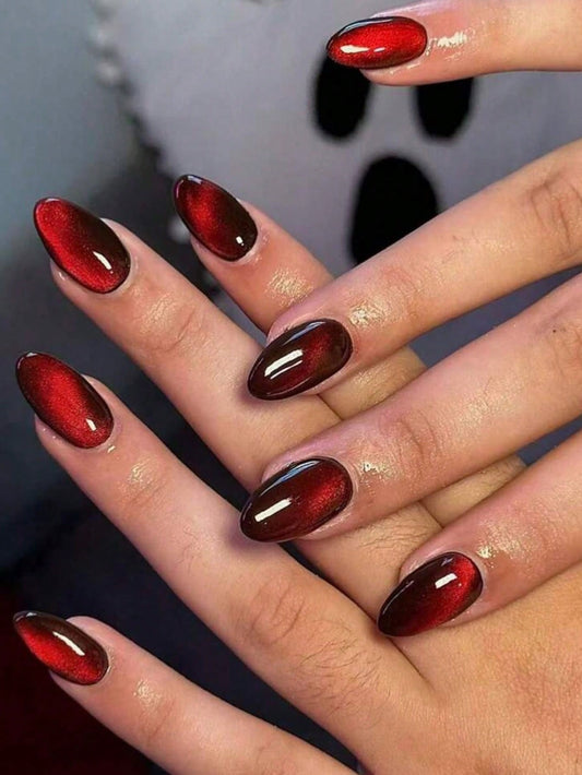 Crystal Red Medium Nail Set