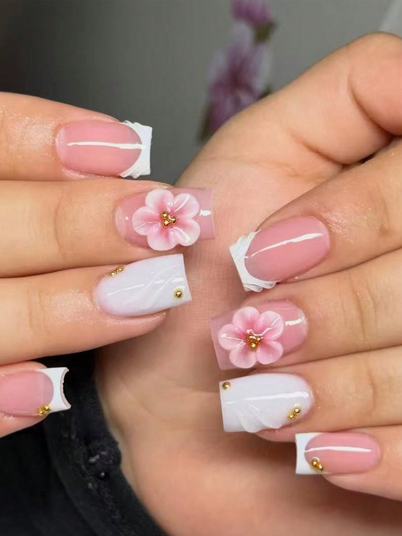 Designed Medium 3D Nail Set