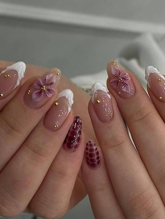 Designed Long 3D Nail Set