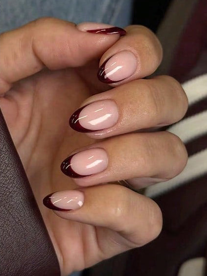 Medium French Bordeaux Nail Set