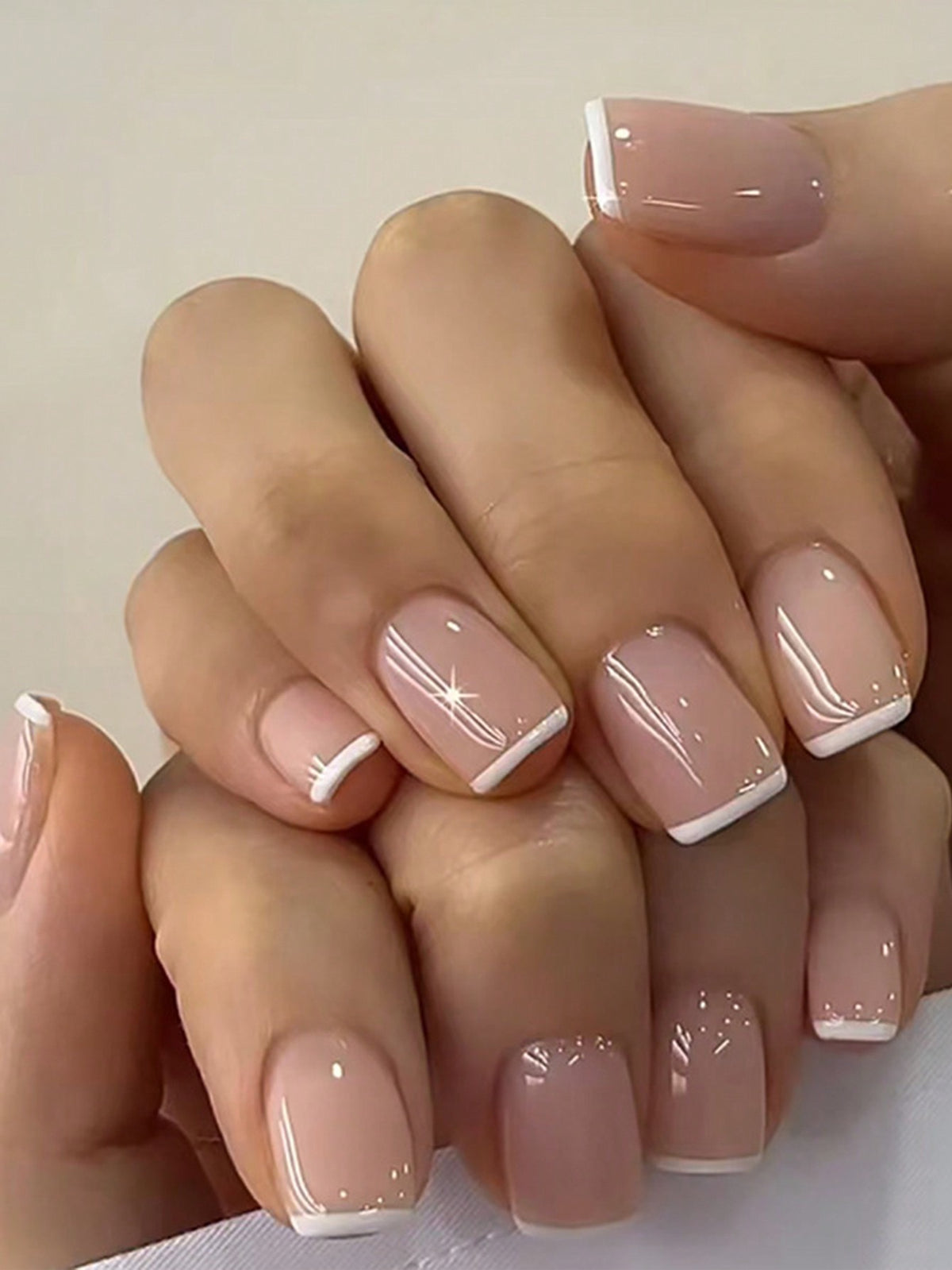 Short French Nail Set
