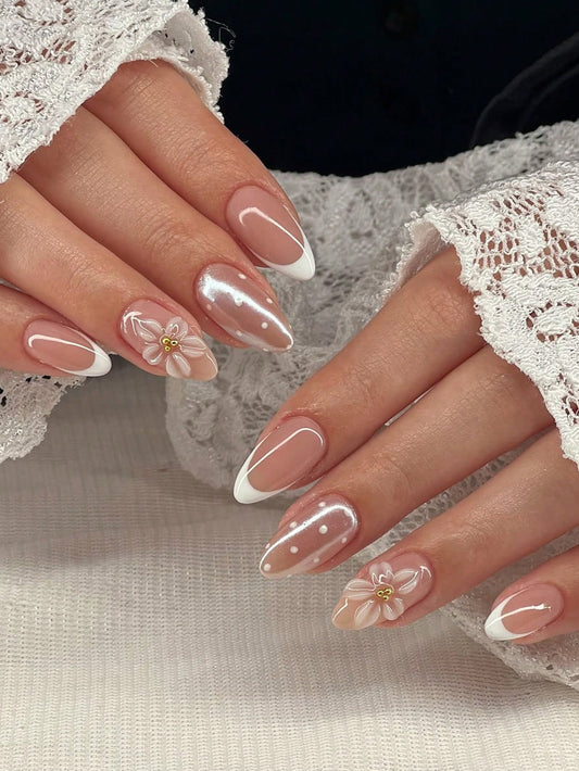 Designed French Medium Nail Set