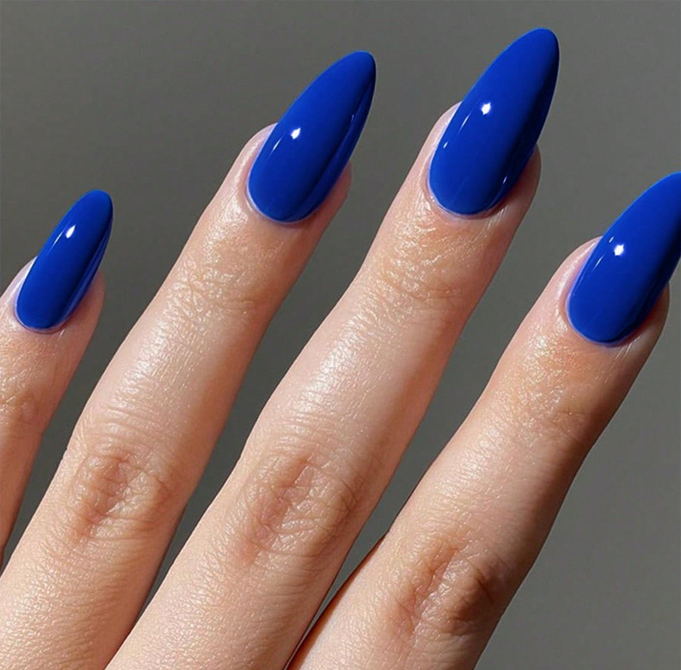 Long Blue Nail Set #10702