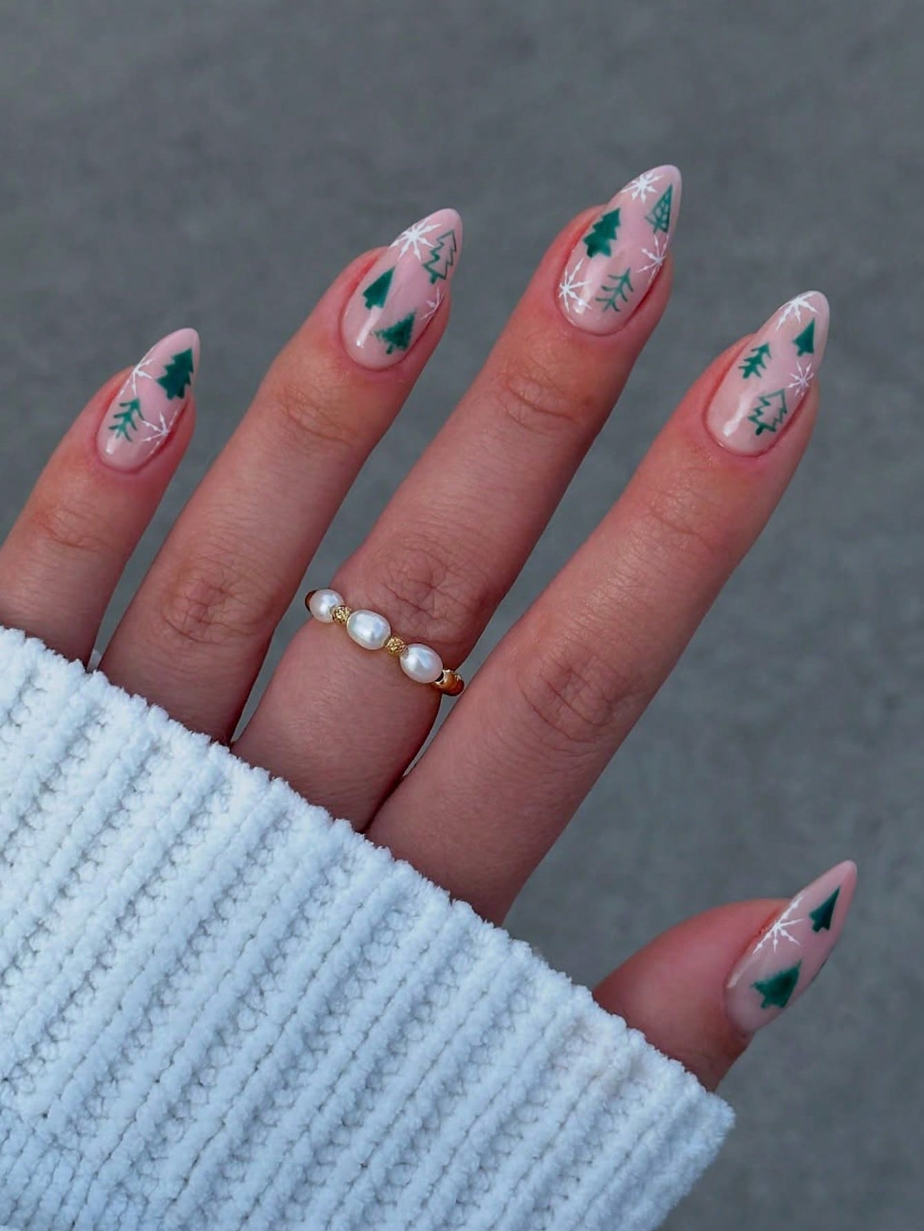 Christmas Long Designed Nail Set