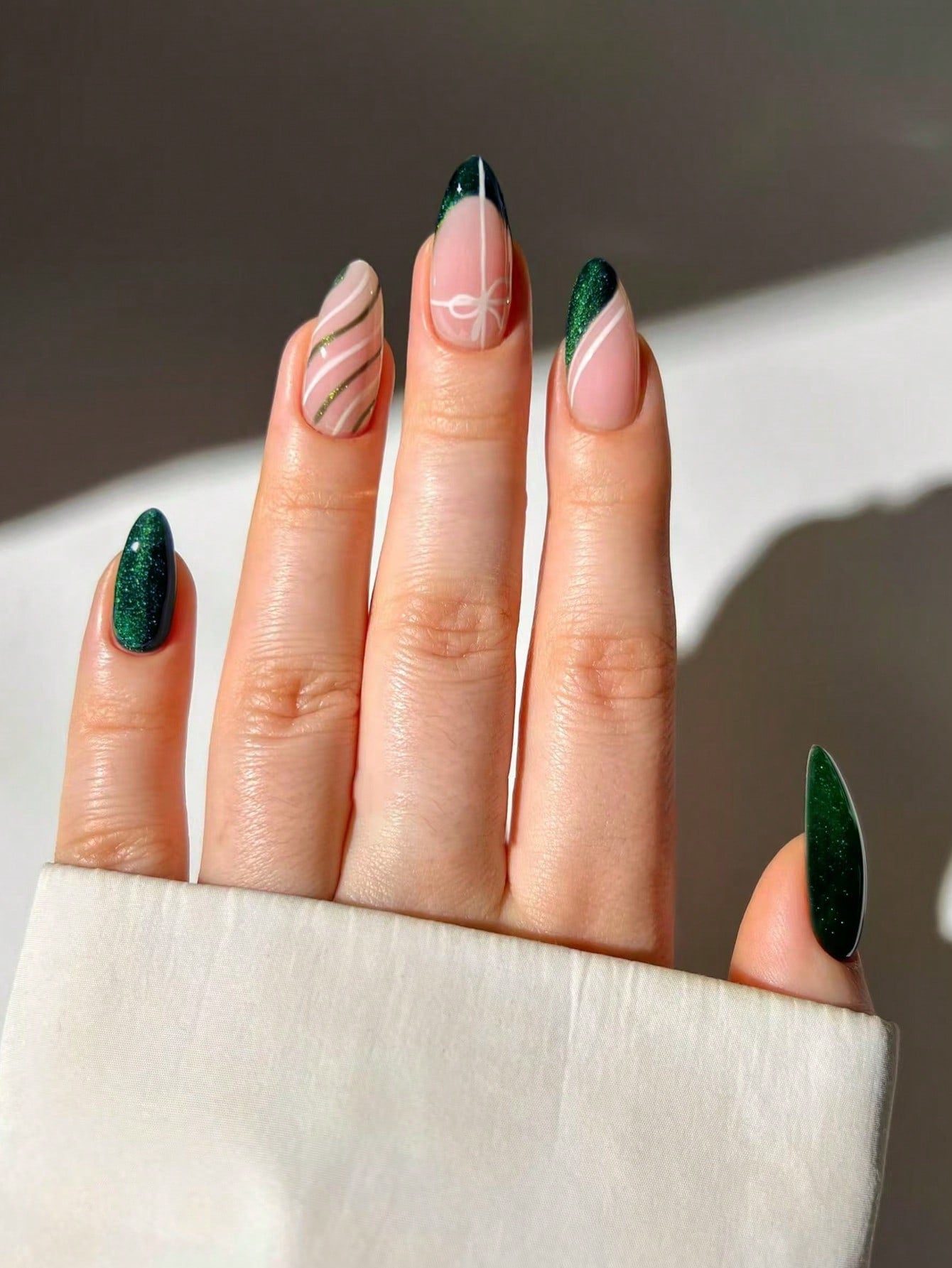 Christmas Long Designed Nail Set