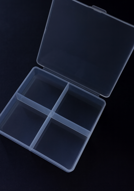 Transparent Nail Storage Box