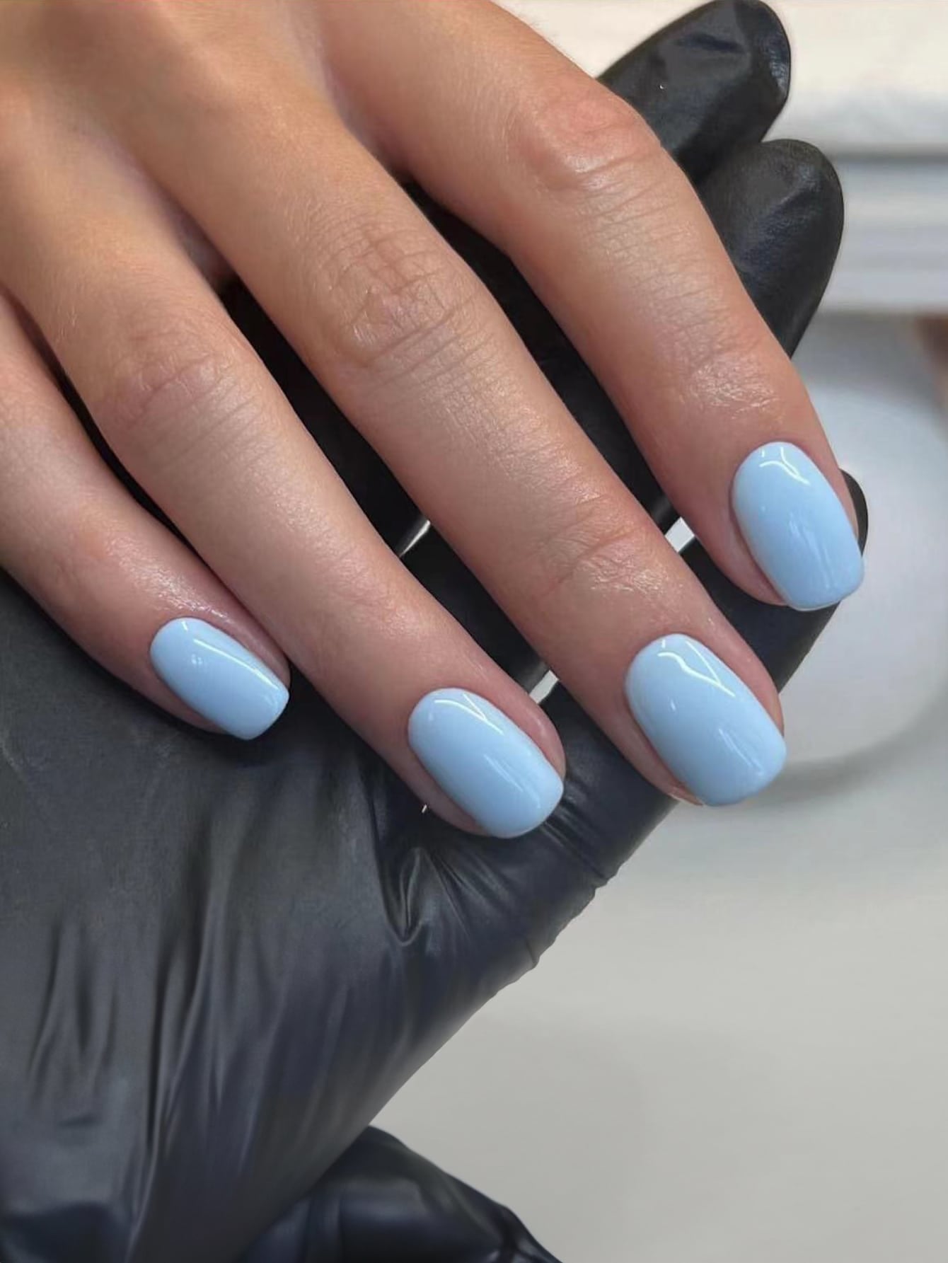 Short Blue Nail Set