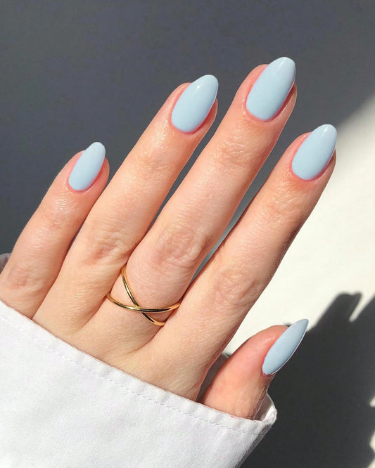 Medium Blue Nail Set #3