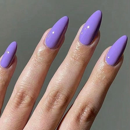 Long Purple Nail Set #10705